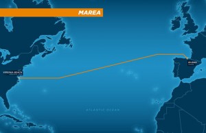El nou cable submarí unirà Virgina (Estats Units) i Bilbao per millorar els serveis online de Microsoft i Facebook. / Microsoft 