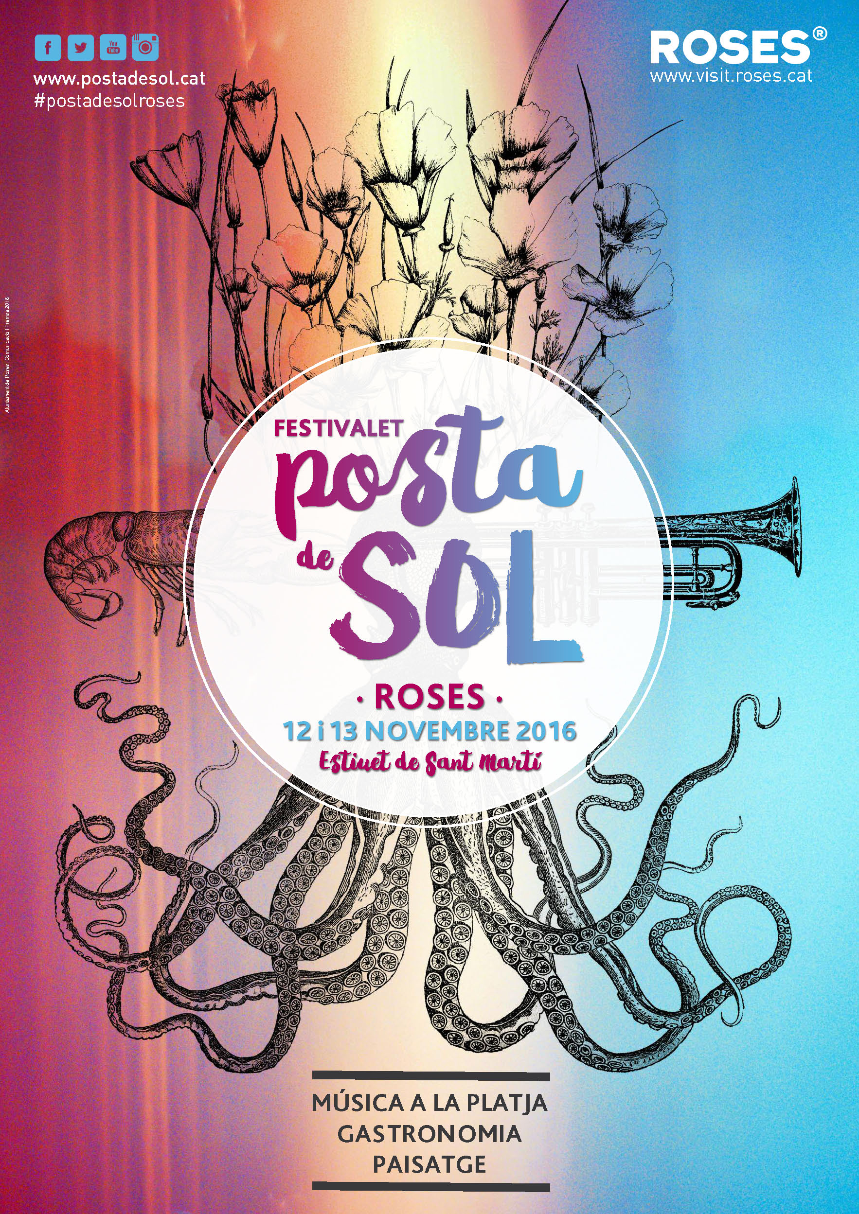 Música, gastronomia i paisatge protagonitzen el primer Festivalet Posta de Sol de Roses el 12 i 13 de novembre