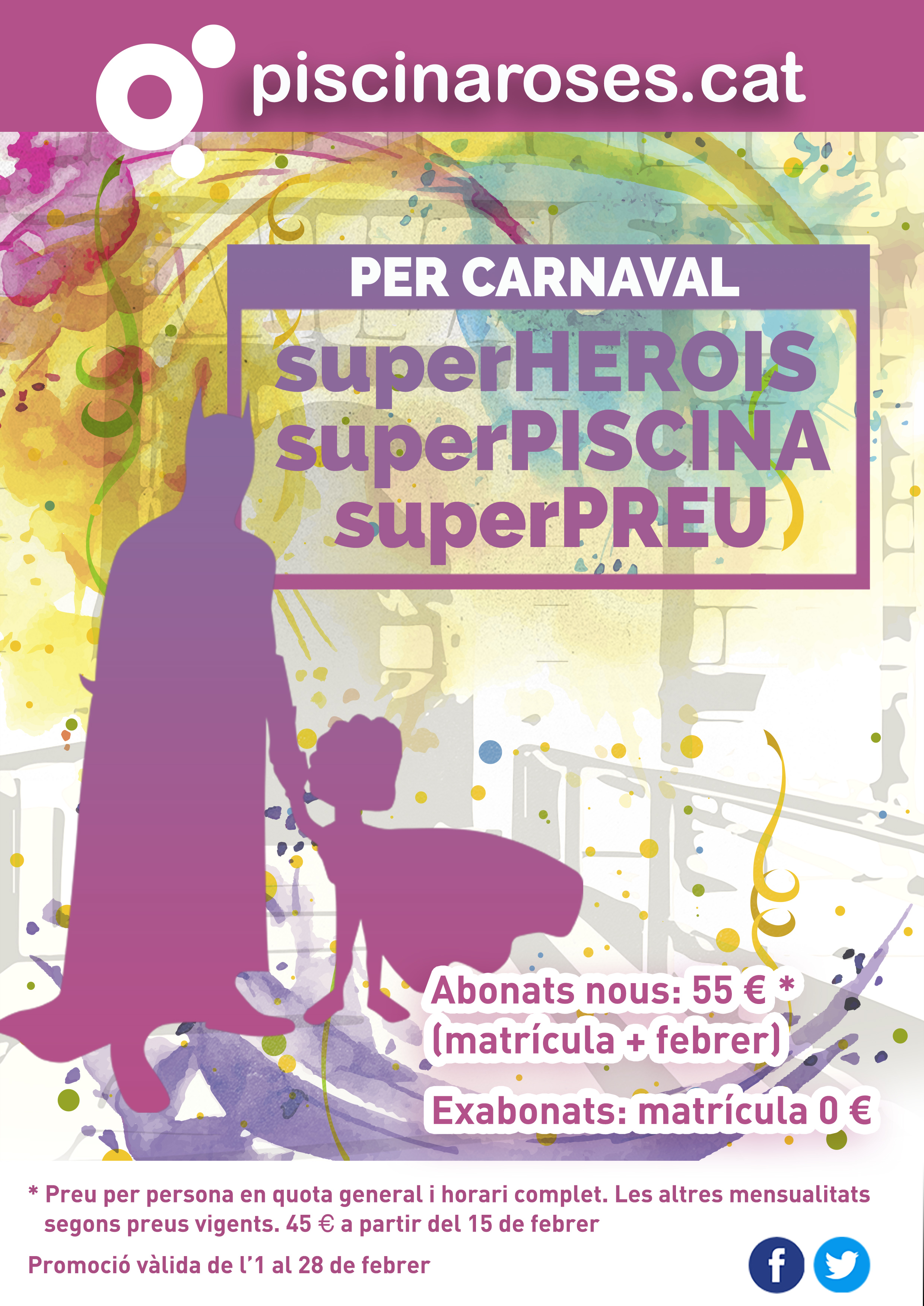 Pel Carnaval de Roses… superHEROIS, superPISCINA, superPREU