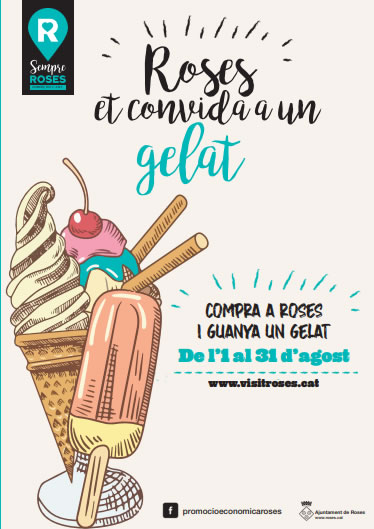 Roses et convida a un gelat