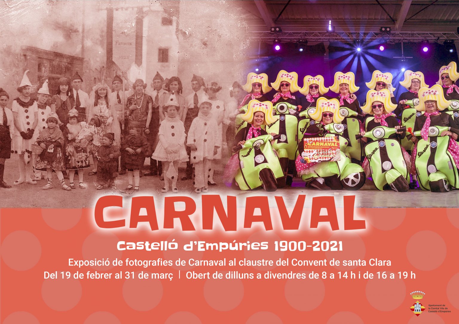 Castelló d’Empúries commemora el Carnaval amb una exposició de fotos antigues