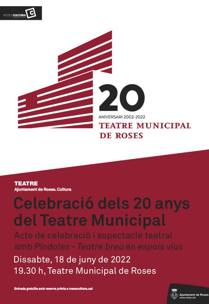 Acte de celebració dels 20 anys del Teatre Municipal de Roses