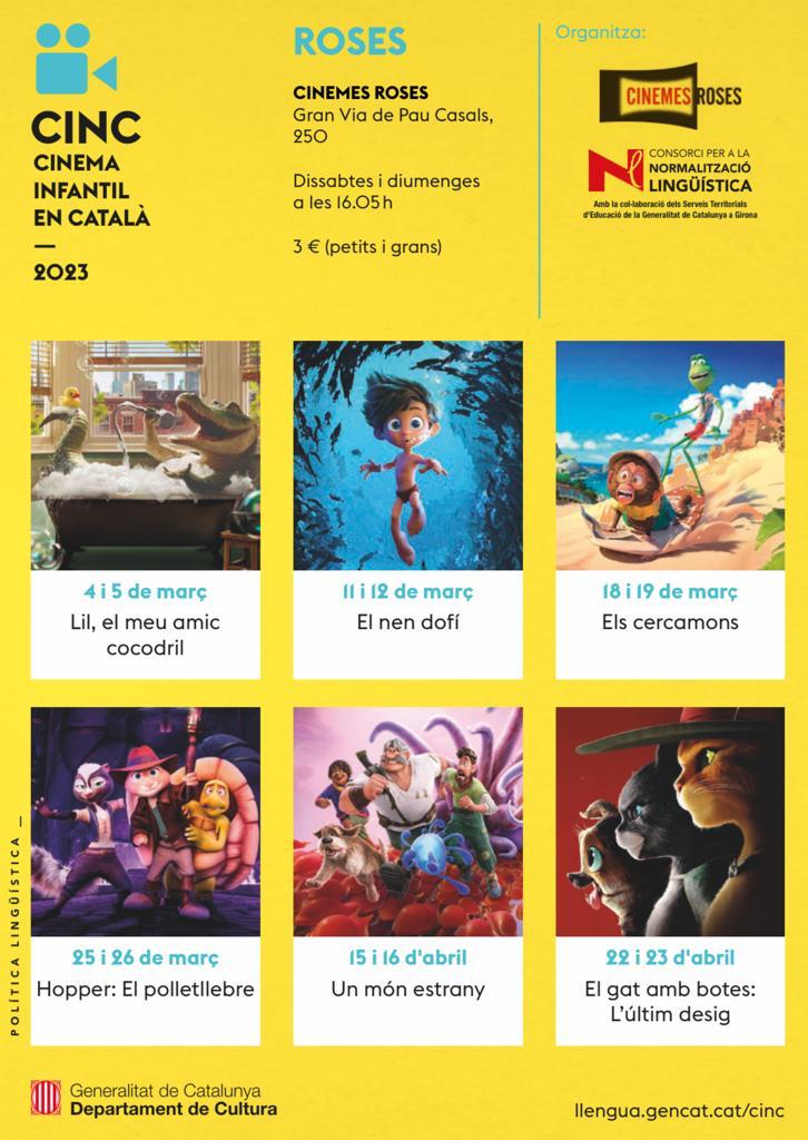 El Cinema Infantil en Català (CINC) torna aquest mes de març als Cinemes Roses