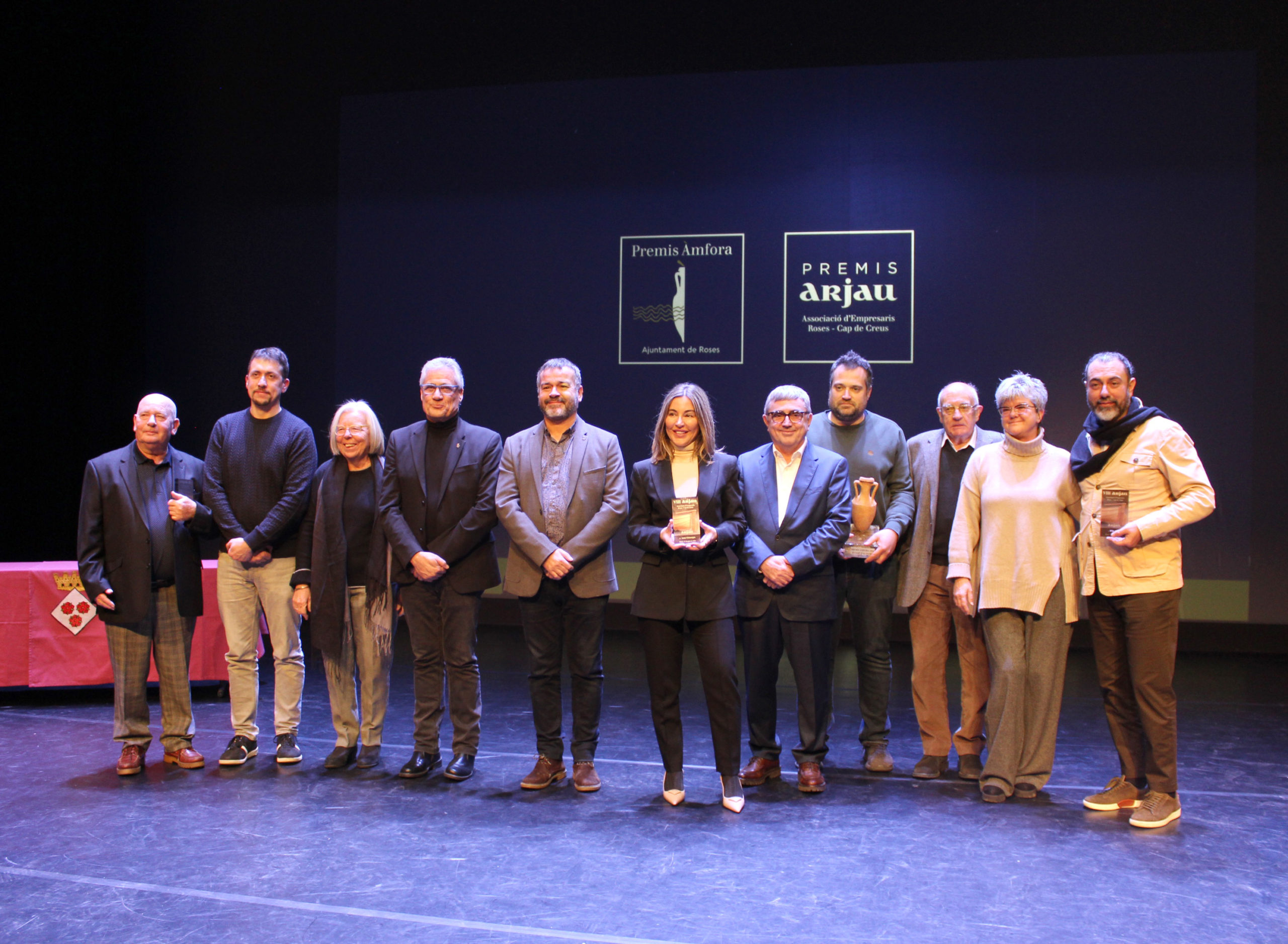 Nit de reconeixement a l’excel·lència de l’empresariat rosinc en la gala conjunta dels Premis Arjau i Àmfora