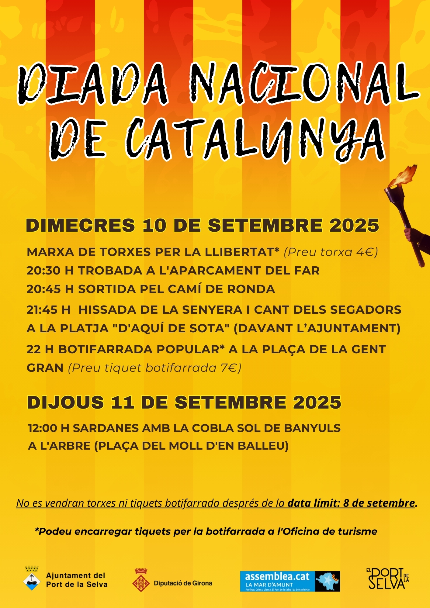 Diada Nacional de Catalunya a El Port de la Selva