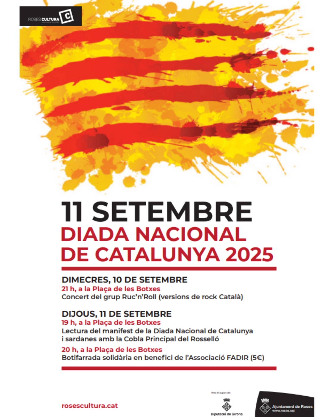 Diada Nacional de Catalunya a Roses