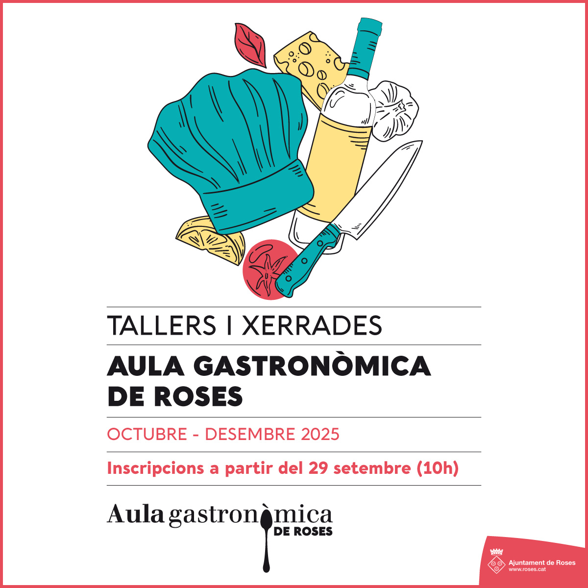 Roses presenta la programació de l’Aula Gastronòmica per a la tardor 2025