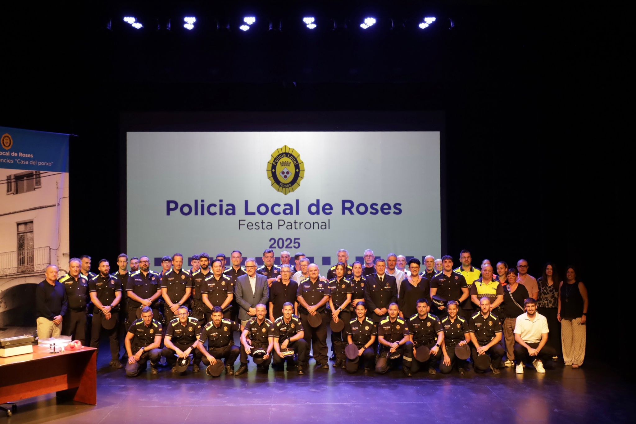 Reconeixement a la tasca i compromís de la Policia Local de Roses en la seva festa patronal
