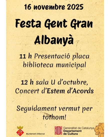 Festa Gent Gran a Albanyà