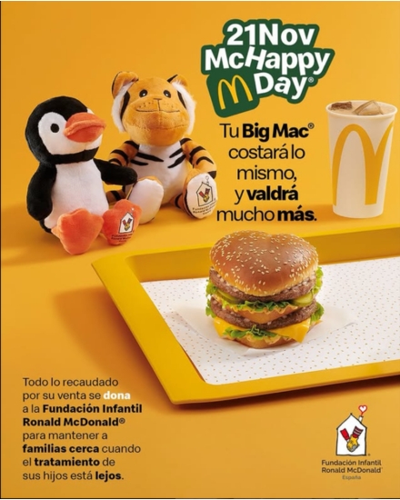 McHappy Day: el Big Mac més solidari torna el 21 de novembre