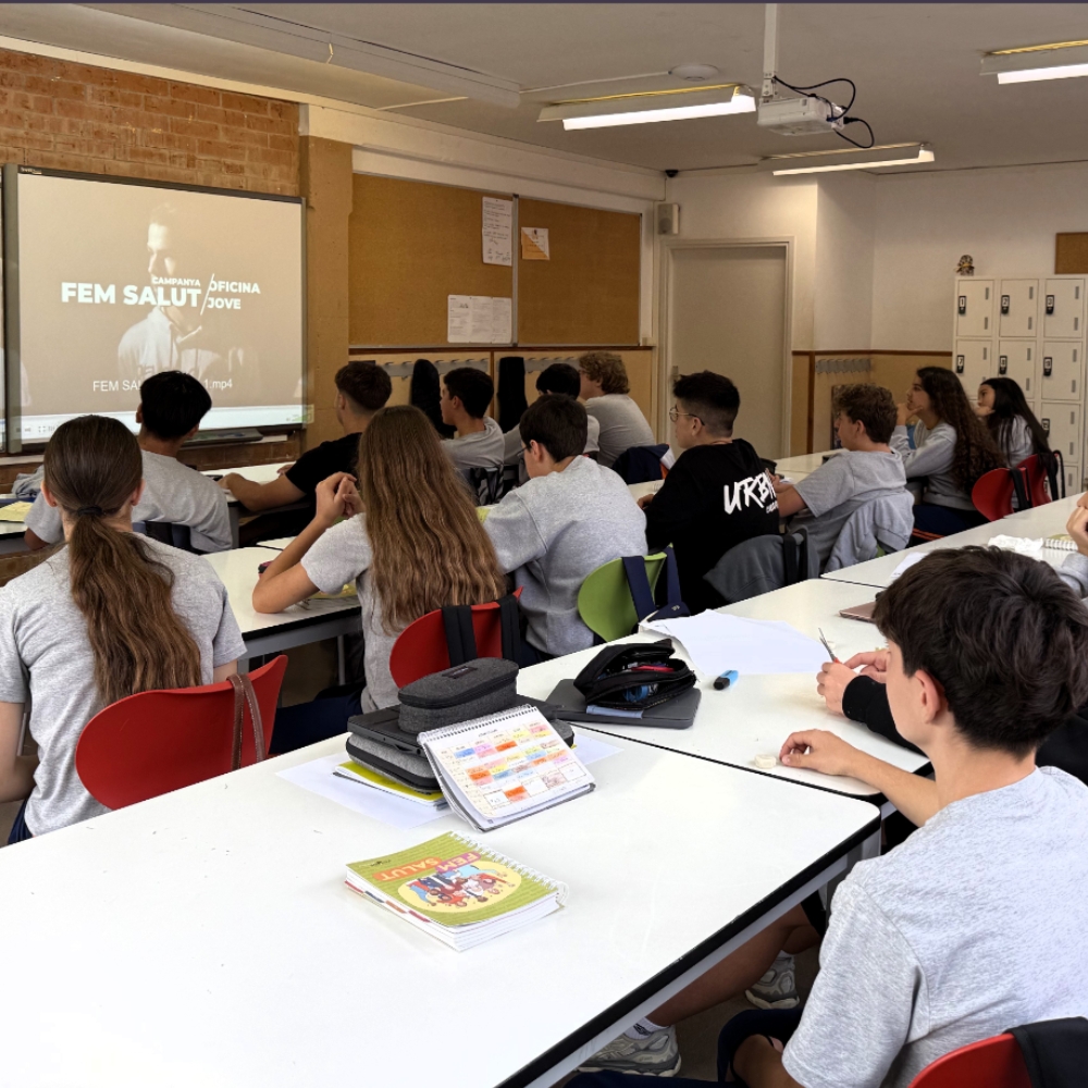 Roses treballa hàbits saludables, addiccions i salut emocional amb l’alumnat de 3r d’ESO
