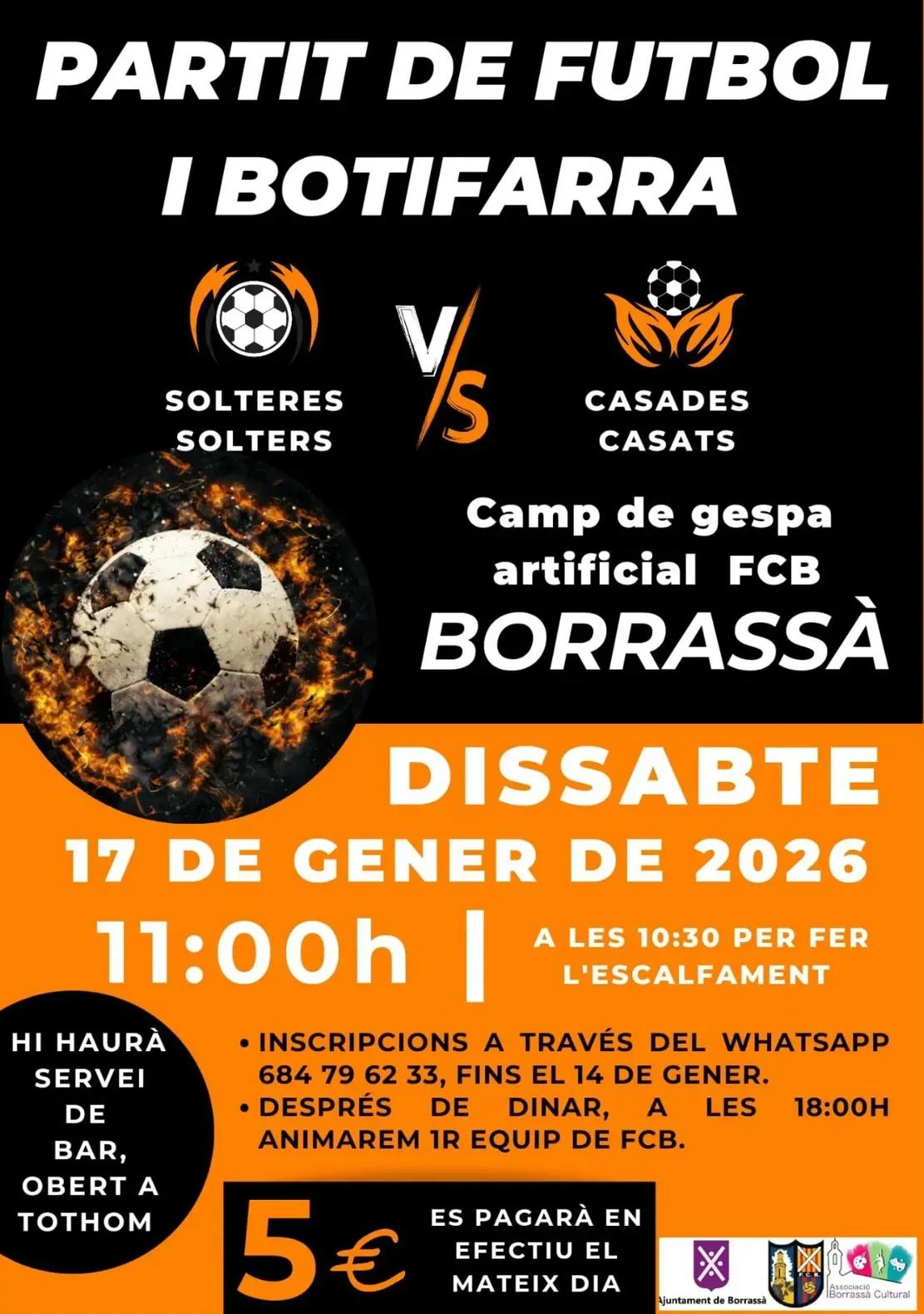 Partit de Futbol i Botifarra a Borrassà