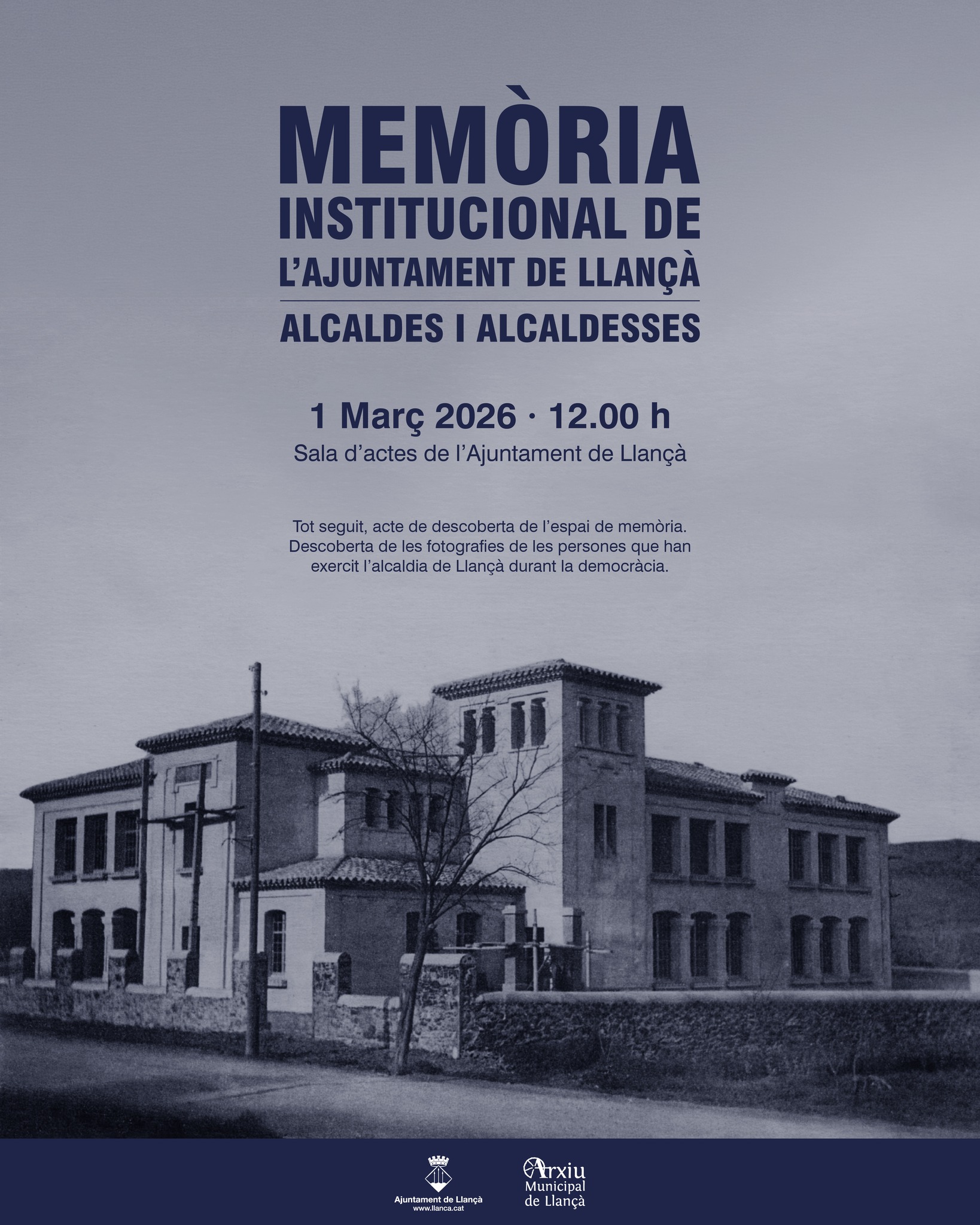 Acte de memòria institucional a Llançà
