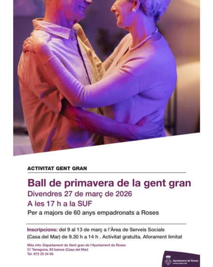 Ball de primavera de la gent gran a Roses