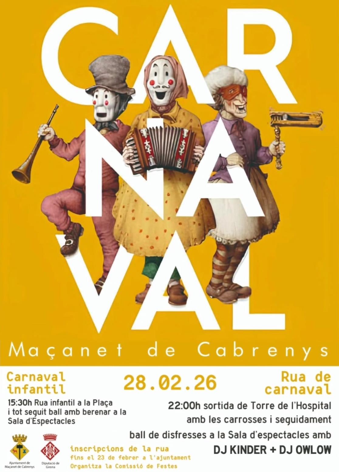Maçanet de Cabrenys es prepara per viure un Carnaval ple de color i gresca el 28 de febrer