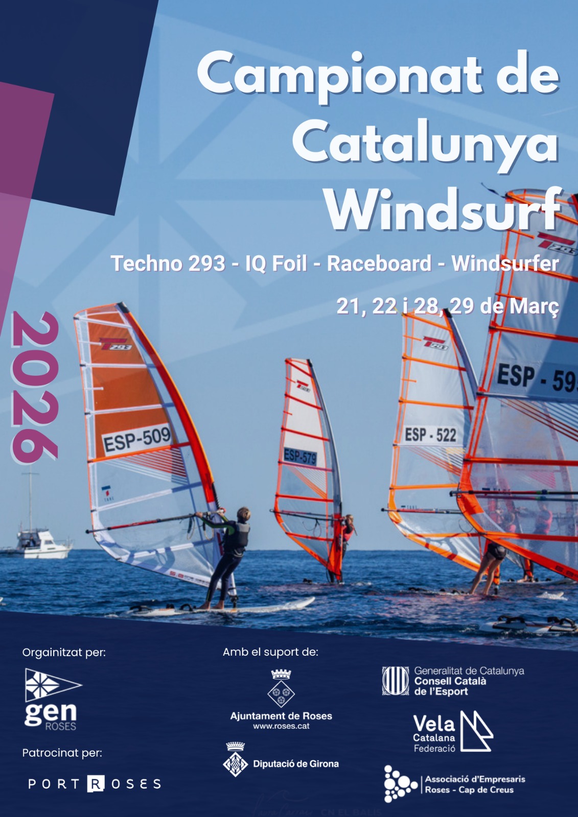 La badia de Roses es converteix en l’epicentre del windsurf català amb el Campionat de Catalunya al GEN