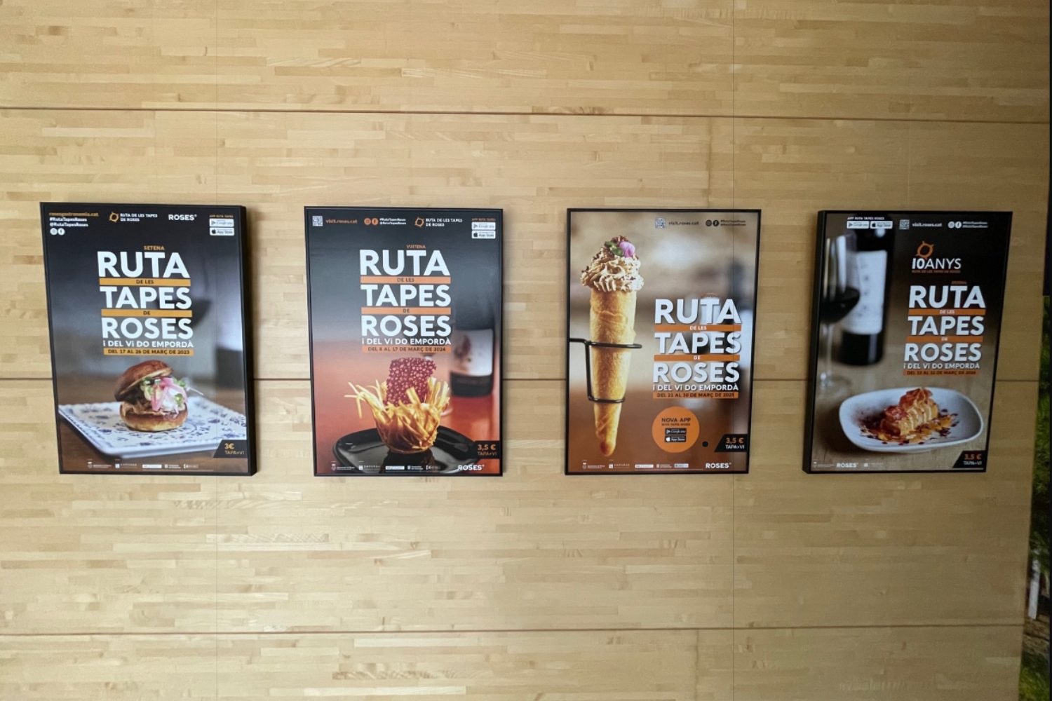 La Ruta de les Tapes celebra el 10è aniversari premiant qui tasti les 85 tapes d’aquesta edició i amb una mostra de cartells