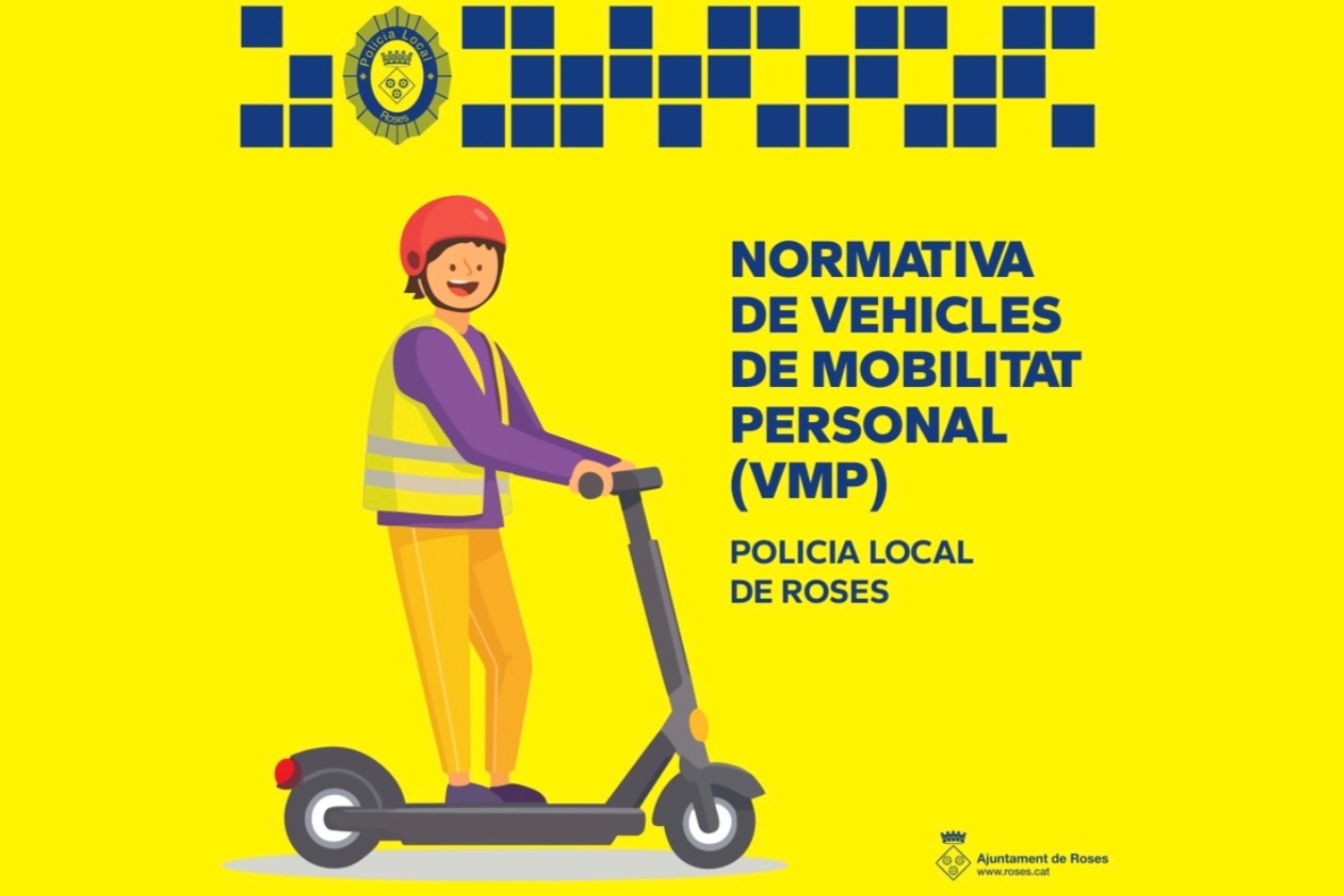 La Policia Local de Roses engega una campanya de conscienciació sobre conducció de patinets elèctrics