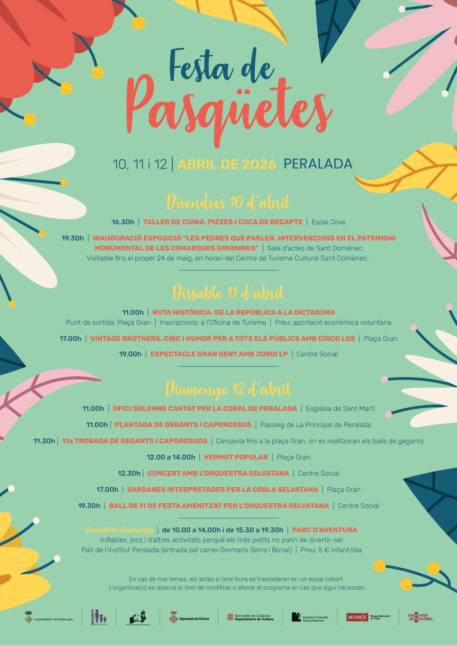 Festa de Pasqüetes 2026 a Peralada