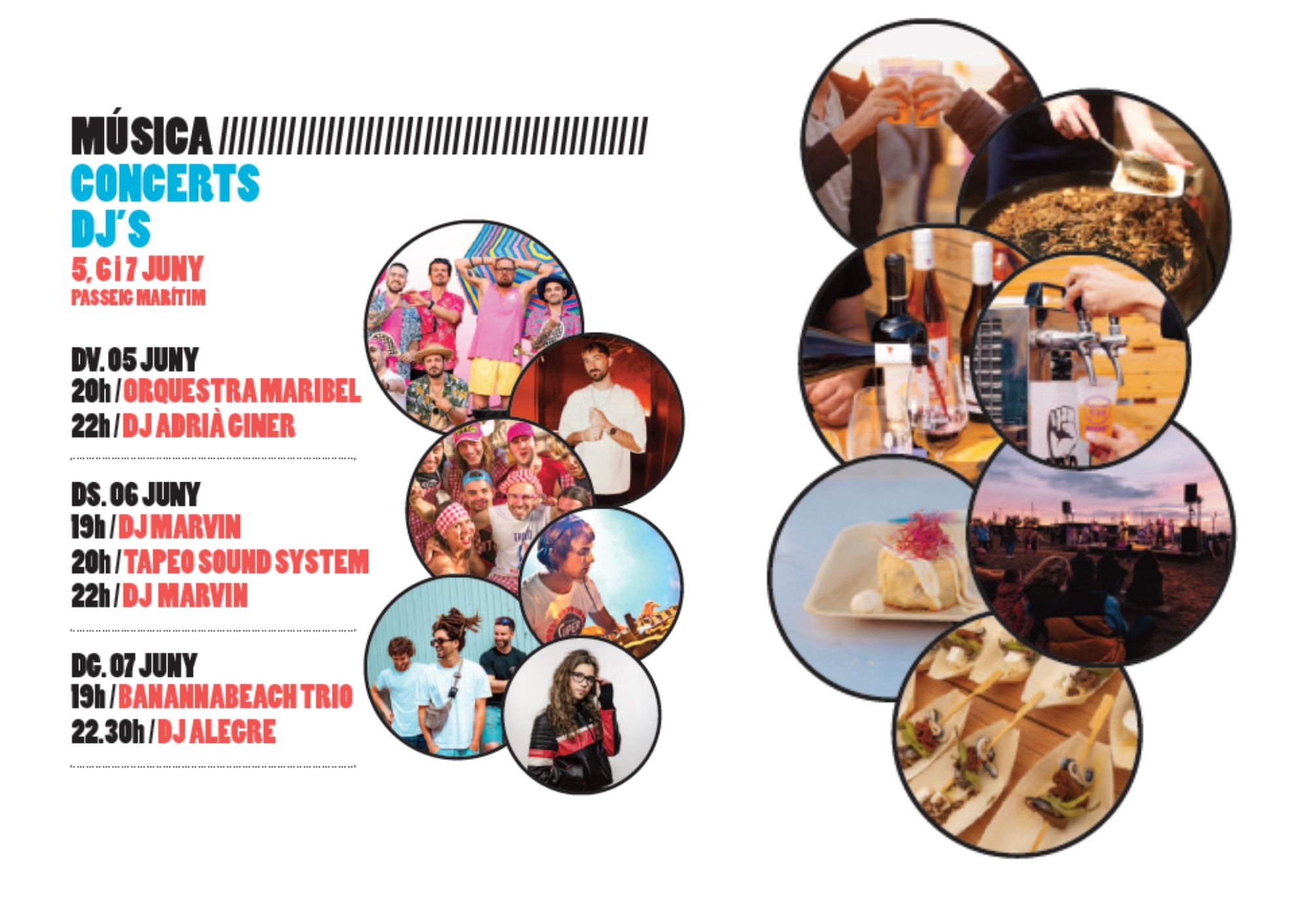 Roses diu hola a l’estiu amb un cap de setmana de música i gastronomia davant del mar