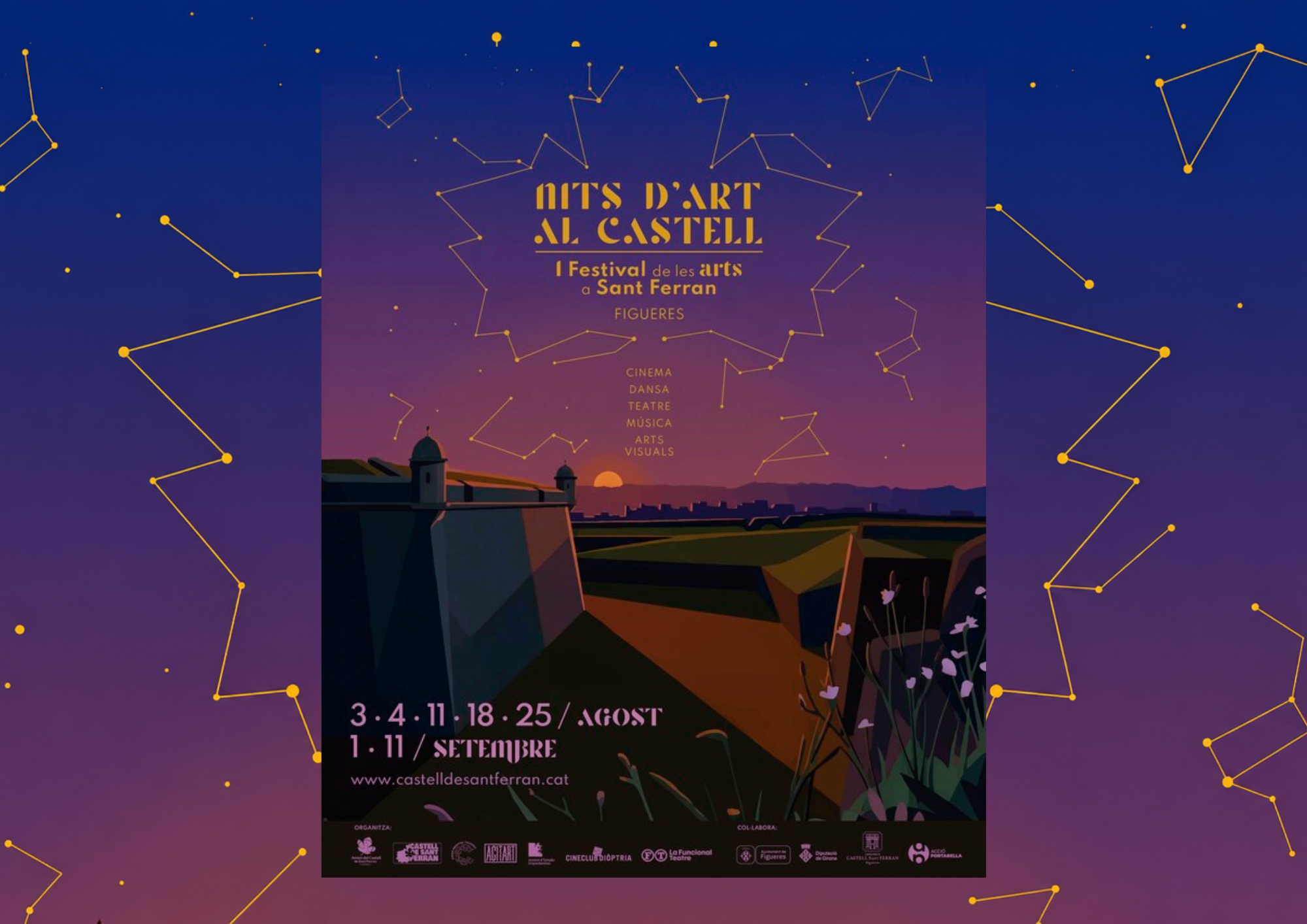 Figueres dinamitza les nits d’estiu al Castell de Sant Ferran amb un cicle cultural de concerts i teatre lligats amb pel·lícules a l’aire lliure