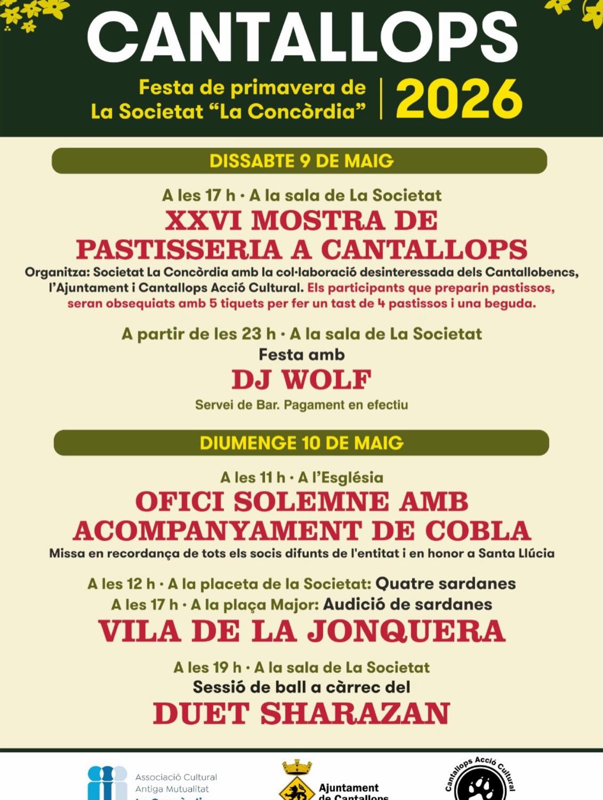 Festa de primavera a Cantallops