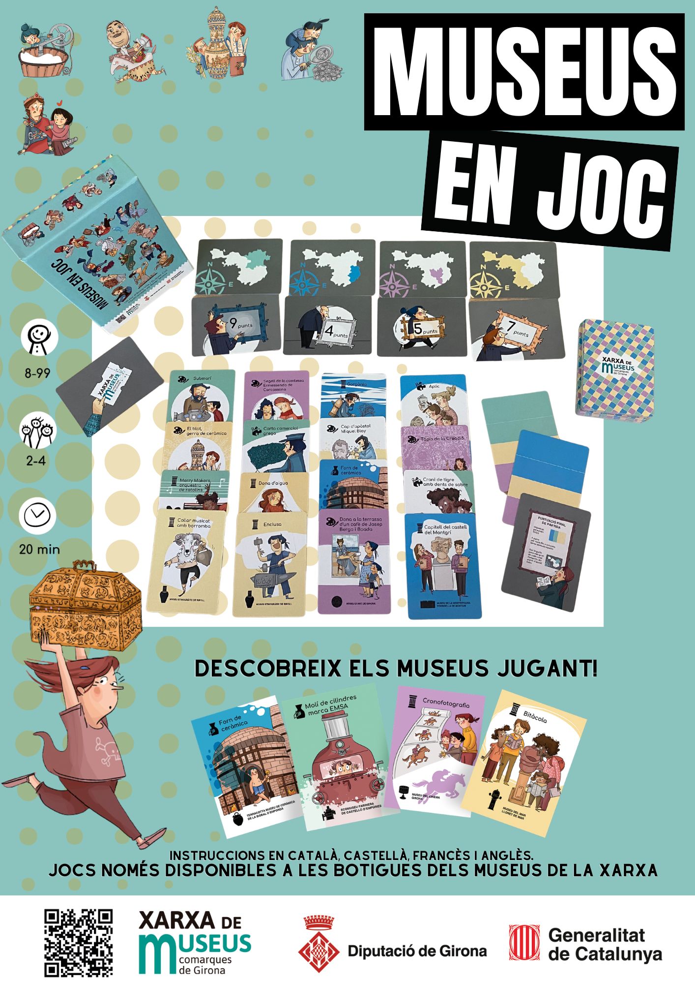 La Xarxa de Museus de les Comarques de Girona presenta el joc de taula Museus en Joc