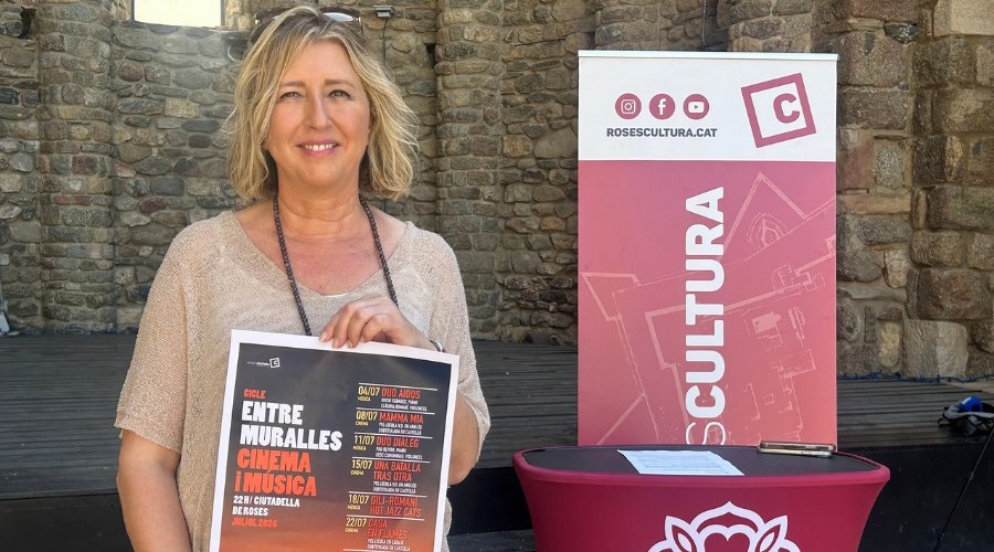 Cinema, música i patrimoni, protagonistes del nou cicle Entre Muralles per a les nits de juliol a Roses