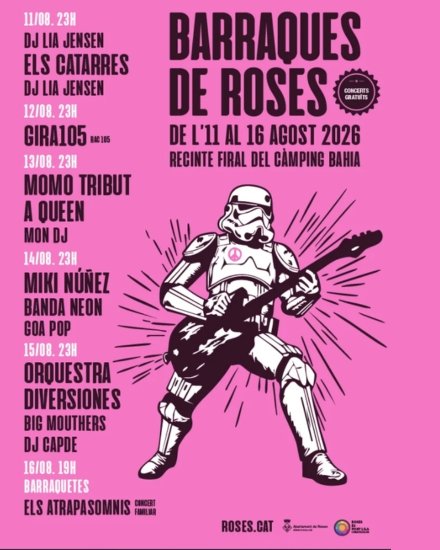 Programació Barraques de Roses 2026