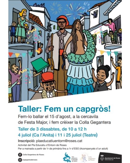 Taller: Fem un capgròs! a Roses