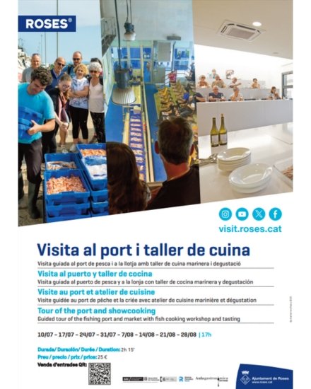 Visita al port i taller de cuina a Roses