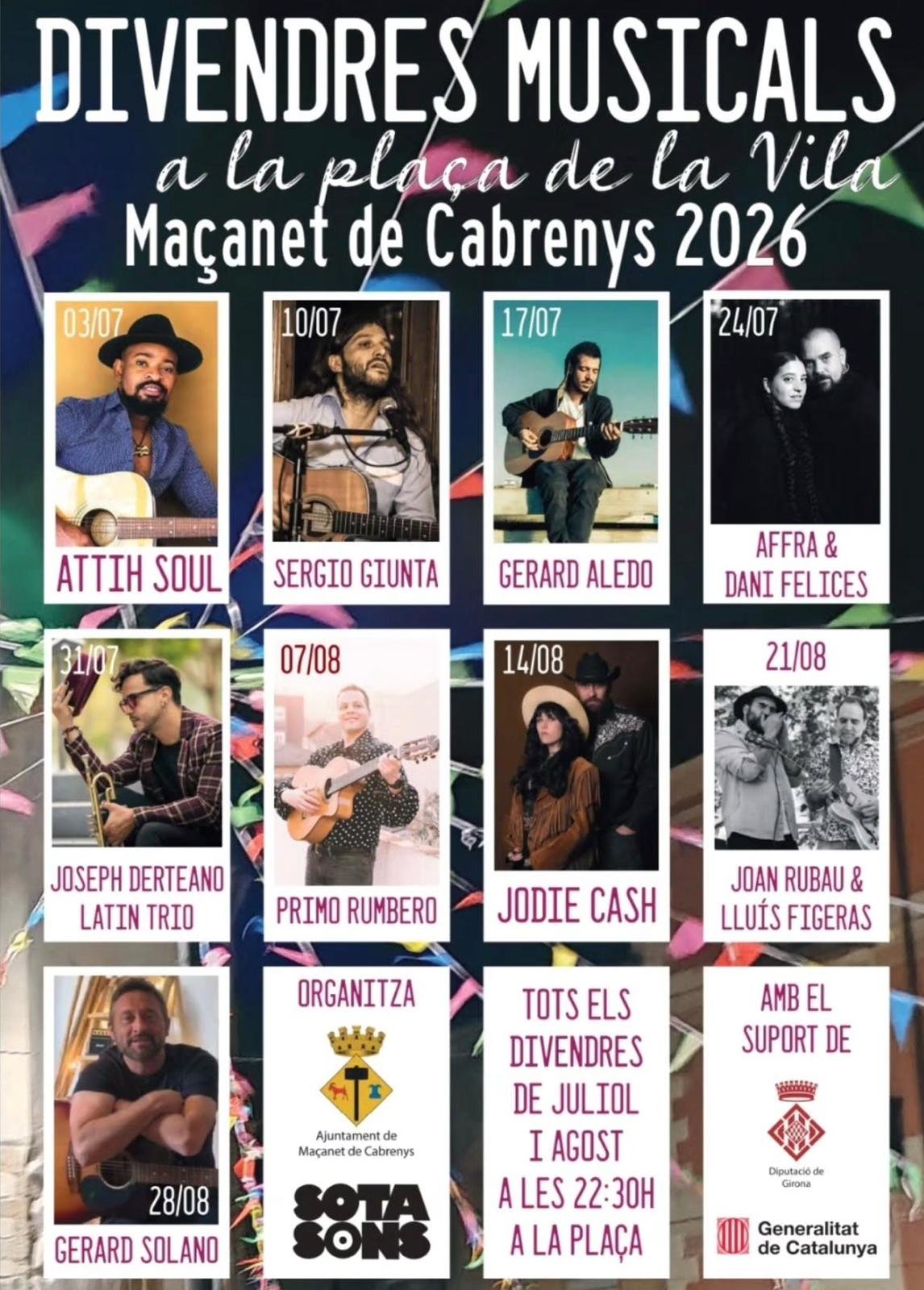 Divendres musicals a Maçanet de Cabrenys