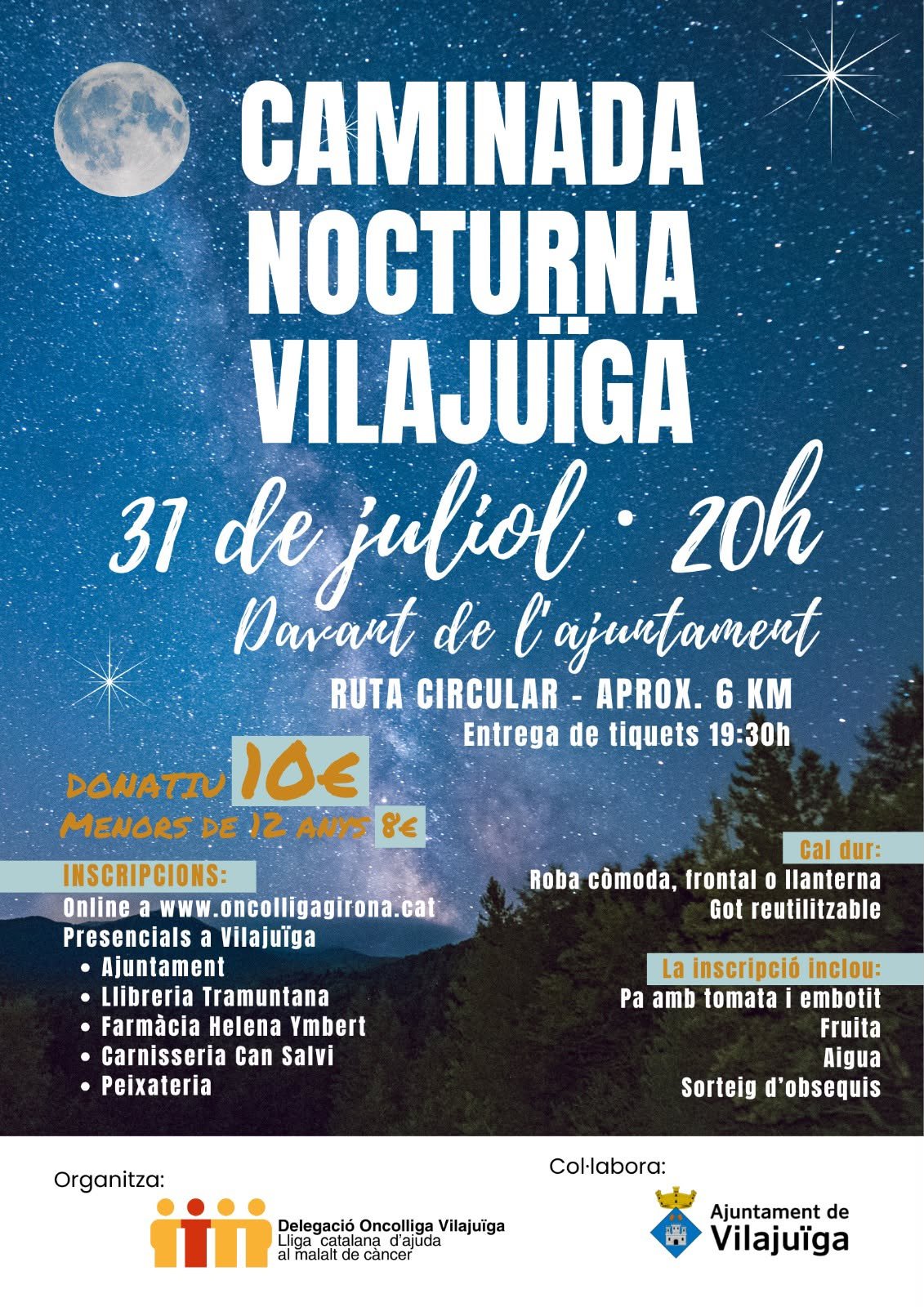 Caminada nocturna a Vilajuïga