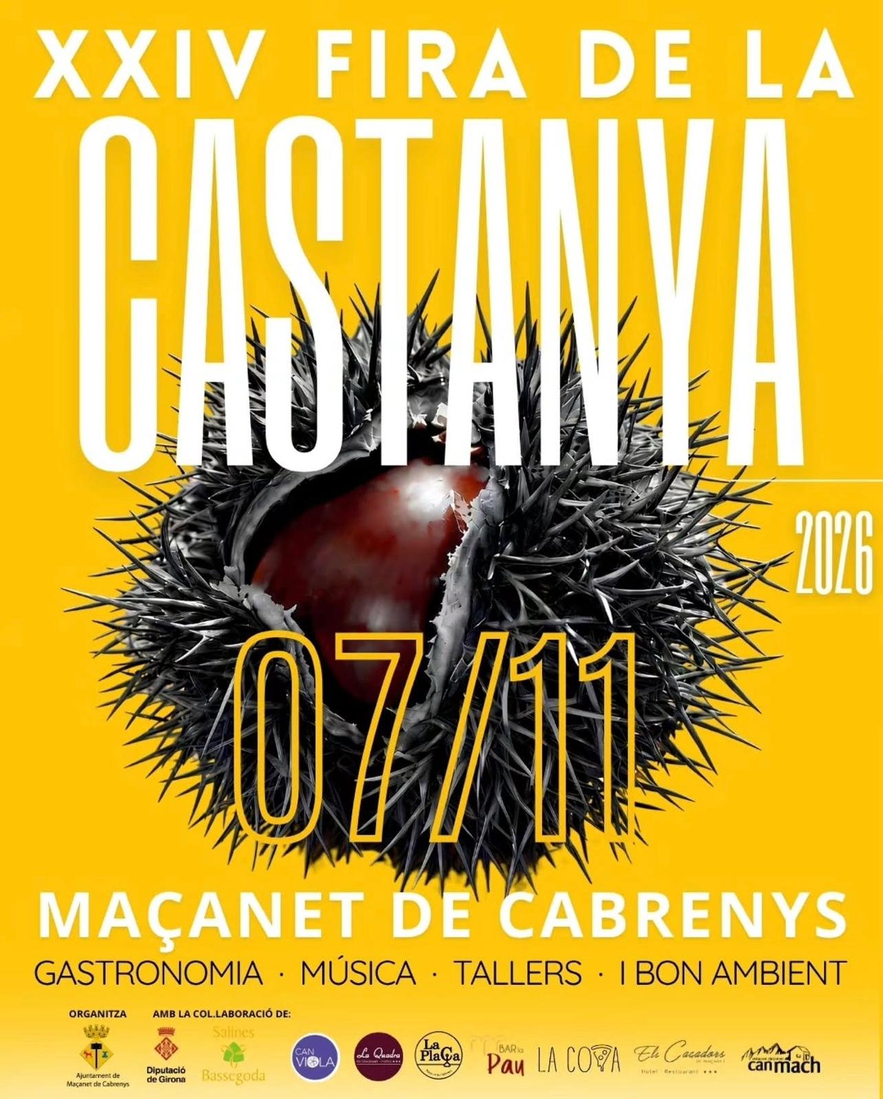 Maçanet de Cabrenys celebrarà la XXIV Fira de la Castanya el 7 de novembre