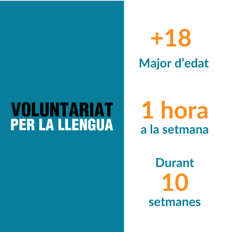 L’Oficina de Català busca persones voluntàries per participar al programa Voluntariat per la llengua